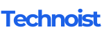 in this image showing that site title "technoist" in blue color