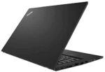 "Rear view of the Lenovo ThinkPad T480s showing its slim profile and durable design.