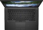 "Close-up of the full-size keyboard on the Dell Latitude 7490, designed for comfortable typing during long work hours."