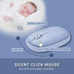 "Close-up of the scroll wheel on the RAPOO M650 Wireless Mouse, designed for smooth and silent scrolling."