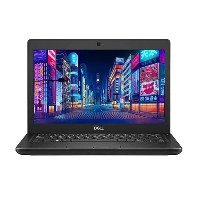 "Front view of the Refurbished Dell Latitude 5290 showing the 12.5-inch HD display and thin design."