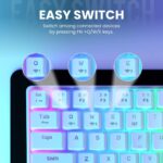 Display of various RGB effects on the Portronics Hydra 10 Keyboard, showcasing its customizable lighting features."