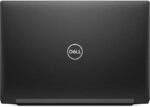 Top-down view of the Dell Latitude 7390, displaying its compact form and neatly arranged keyboard layout."