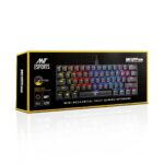 Image showing the Ant Esports MK1200 Mini Wired Mechanical Gaming Keyboard stored in a small bag, highlighting its portability."