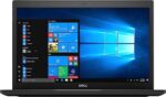 "Close-up of the integrated webcam on the Dell Latitude 7490, ideal for virtual meetings and video conferencing."