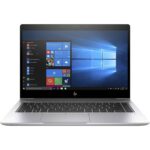 "Front view of the refurbished HP EliteBook 840 G5 showcasing its sleek design and 14-inch touchscreen."
