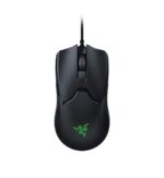 "Top view of the Razer Viper 8KHz Gaming Mouse, showing its sleek ambidextrous design and Chroma RGB lighting."