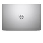 Top view of the Dell Precision 5510 refurbished laptop highlighting its sleek and durable silver finish."