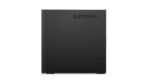 "Lenovo ThinkCentre Mini PC set up in a minimal workspace, showcasing its space-saving design."