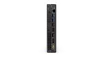 "Top view showcasing the black finish of the Lenovo ThinkCentre Desktop Mini PC."