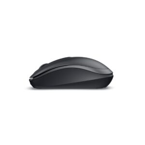 Side view of the Dell WM126 Wireless Mouse, designed for comfort and ease of use during long hours."