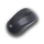 Side view of HP S500 Wireless Mouse showing its ergonomic design for comfortable grip."